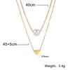 Xiaomi Skyrim Tiny Heart Choker Necklaces Stainless Steel Double Layered Beads Chain Necklace Women Aesthetic Jewelry Mother Day Gift