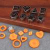 New 24 Pcs/Set Cookie Cutter Stainless Steel Fondant Cake Baking Mold Round Heart Flower Star Shape Biscuit Decorating Moulds