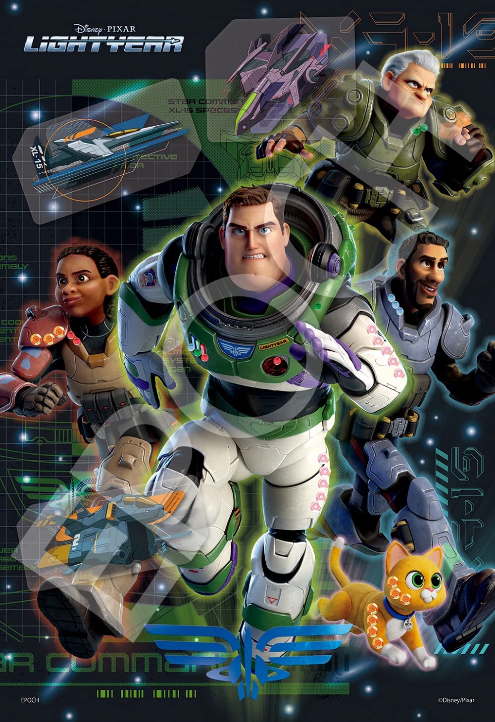 

EPOCH 300 элементов пазла Disney LIGHTYEAR x с клеем и шпателем, с декоративными деталями EPOCH (26 38см) 73-309