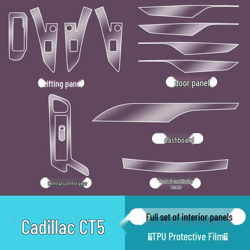 Cadillac CT5 24/25 Interior Screen Tempered Protective Film - Car Accessory