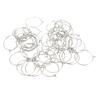 50pcs Stainless Steel Wine Glass Rings Light Weight Earring Round Loops  Birthday Party