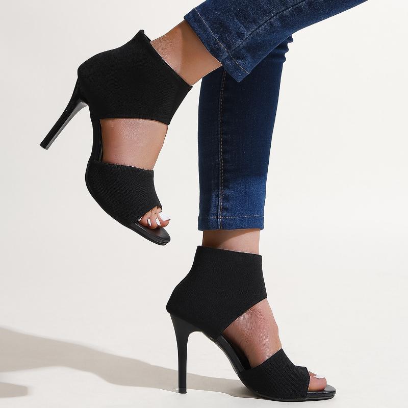 Summer Womens Pumps Sexy Women Sandals Fine Heel Fashion Party Shoes Super High Heel Slip On Women Shoes Luxury Zapatos De Mujer