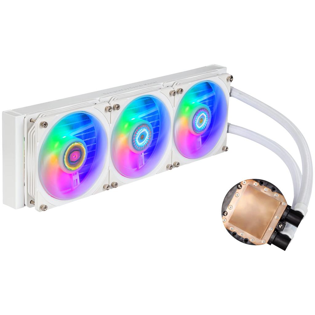 Cooler Master MasterLiquid PL360 Flux White Edition All-in-One Liquid CPU Cooler, High-End Model MLY-D36M-A23PZ-RW FN1888