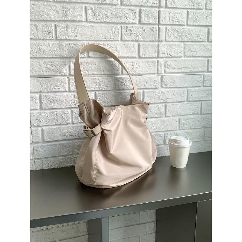 

Простая сумка-тоут в стиле ленивый шик, новая простая повседневная портативная нейлоновая сумка через плечо большой вместимости абрикосовый