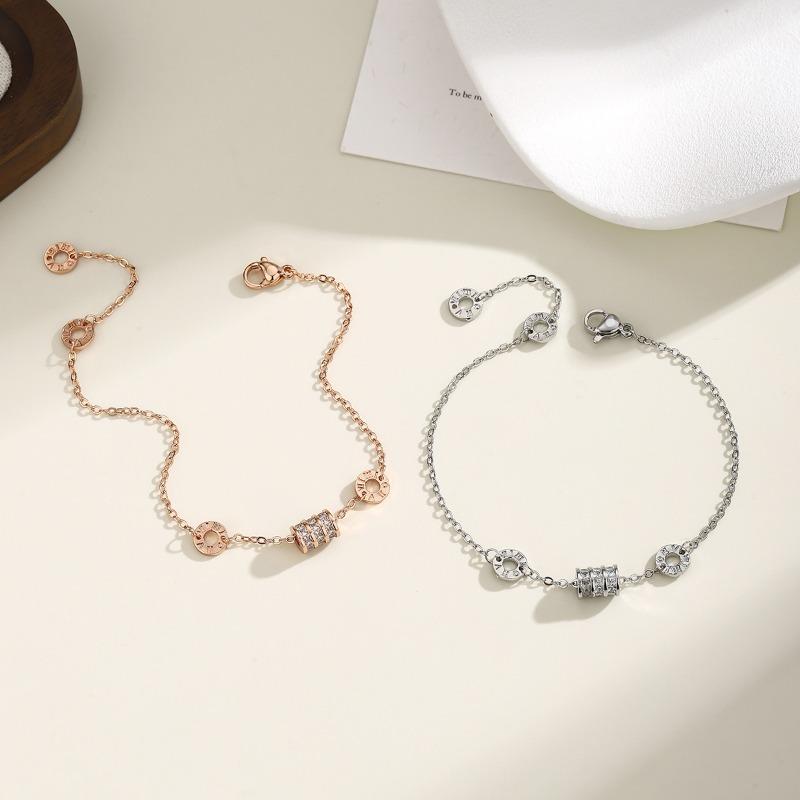 Small Waist Titanium Steel Bracelet Girls Summer Girlfriend Bracelet Light Luxury Niche Bracelet Exquisite High-end Jewelry