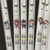 6Pcs Kawaii Crayon Shin-Chan Neutral Pen Cute 0.5Mm Black Ink Signature Pen Student Stationery Anime Cute Pressing Gel Pen Gifts