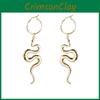 Stylish Snake Shaped Earrings For Women Fashion Chic Alloy Jewelry