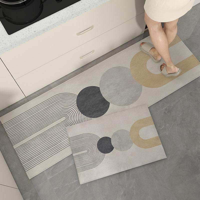 Crystal Velvet Non-Slip Water-Absorbing Kitchen Floor Mats
