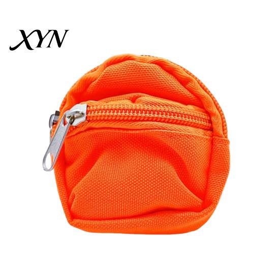 Compact Earphone Case Mini Backpack Coin Purse, Scratch Resistant Zippered Compartment Keychain Pouch Bag, Waterproof Oxford Cloth Decorative Bag
