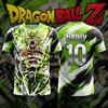 2026 New Adult Men's Dragon Ball NO.10/7 Broly 3D Printed Football Jersey T-Shirt Kids Anime T-Shirt Special Football Jersey Y2k