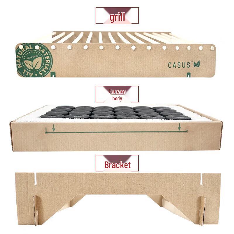 Suncojia Portable Disposable Charcoal BBQ Grill