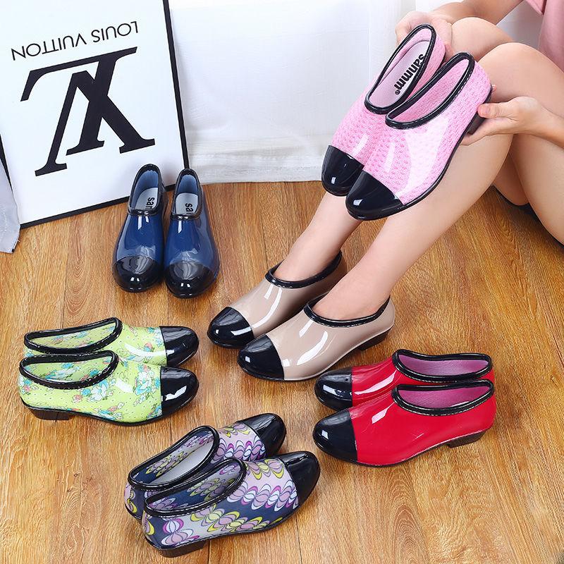 Fashion Naked Rainboots,Shallow out Water Boot,Antiskid Kitchen Working Shoes,Woman Unibody Galoshes,Rubber Shoe,Soft PVC,Dropshipping