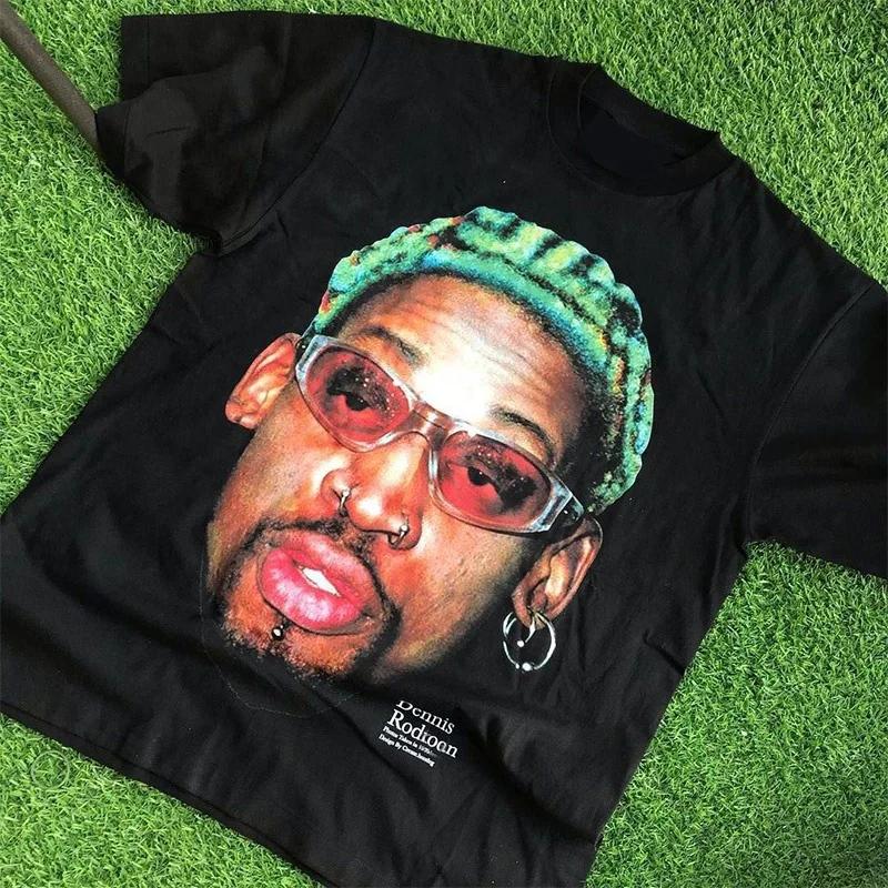 

Summer Fashion Heavyweight Retro Men s Sports 100% Cotton Printed Round Neck High Quality Leisure Fitness Street T-shirt XXXXXL чорний