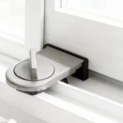 4 Pack Adjustable Sliding Window Lock No Drill Installation Child Pet Safety Stopper Fits 1-28mm Rails Home Security Device