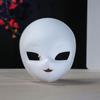 Maschera Integrale in PVC Bianca Maschera Fai-da-te in PVC con Corda per Festa Cosplay Mascherata