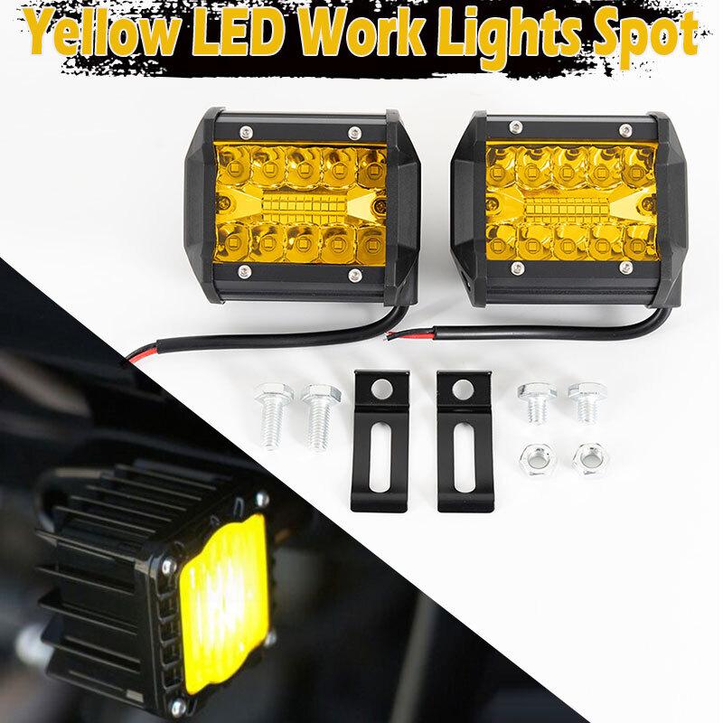 4   LED Work Light Bar Spot Pods Fog Lamp Assembly Offroad Driving Truck SUV ATV