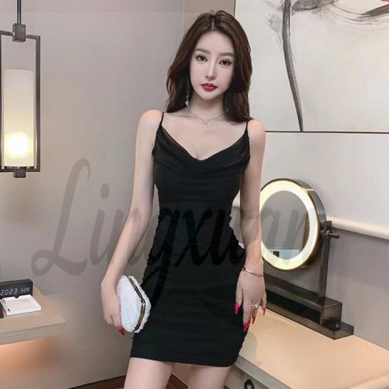 Pure Desire Mesh Spaghetti Strap Bodycon Petite Dress M
