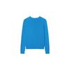 Polo Ralph Lauren Jednolity kolor haftowane logo okrągły dekolt długi rękaw dzianinowy sweter damski sweter niebieski 211570012-141