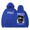 Rapper Milo J Vintage Graphic Hoodie Men Women Pullover Long-sleeved Loose Casual Harajuku Sweatshirts Fan Gifts