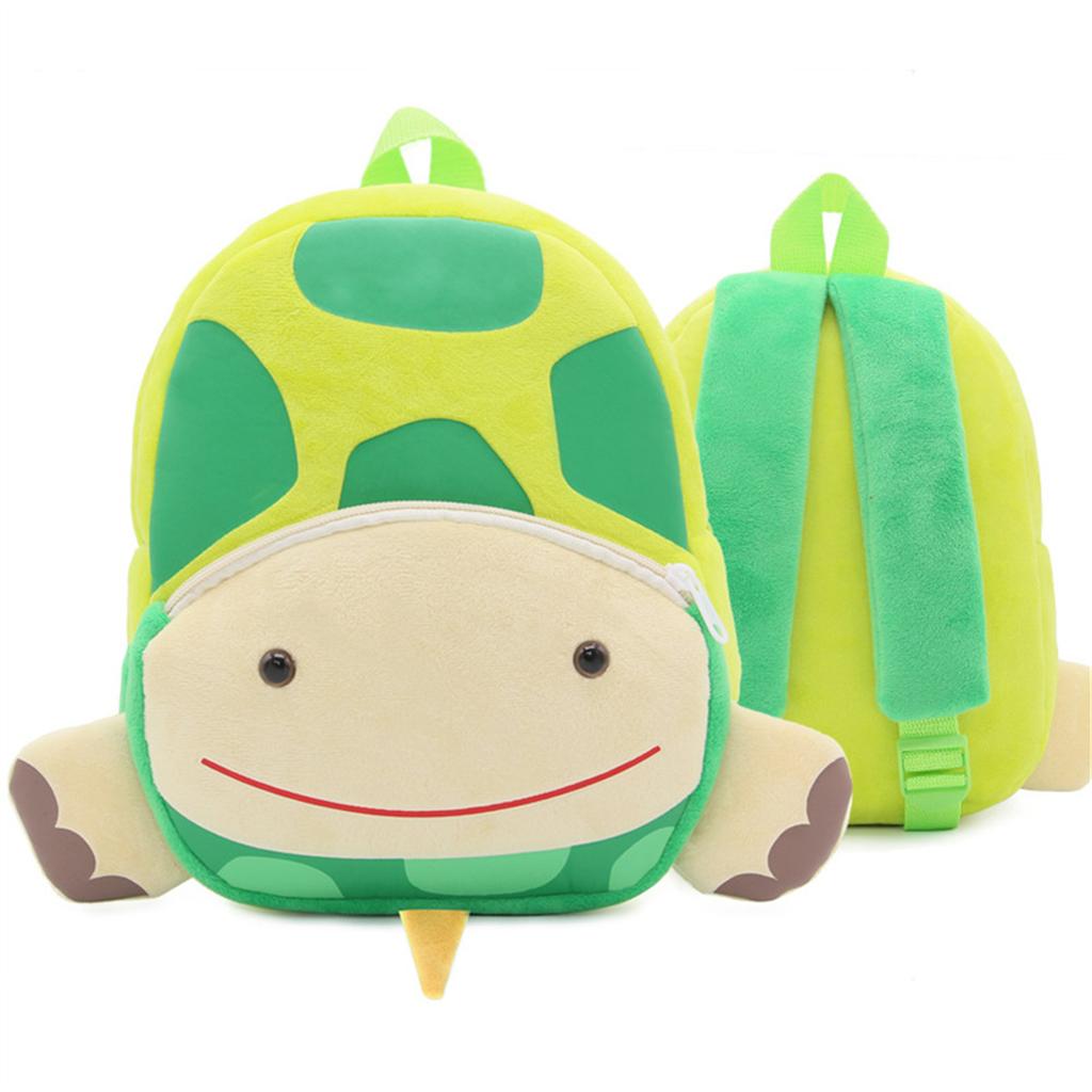3D Animal Backpack For Kids Plush Kindergarten Schoolbag Zipper Closure
