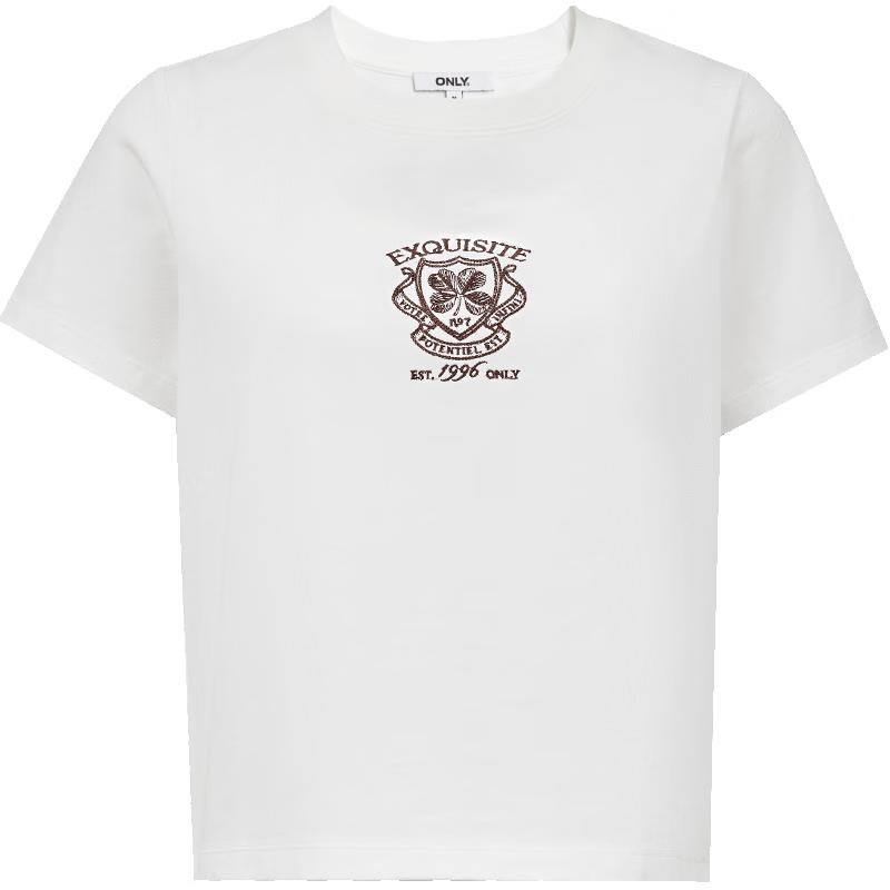 ONLY Women's 2025 Summer Embroidered T-shirt