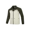 PUMA Jackets Men's Olive Green Stand Collar Moderate Straight Fit 849455-64