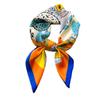 Korean version of scarf color matching colorful silk scarf female love small square scarf new tie scarf versatile hair tie yarn sunscreen towel