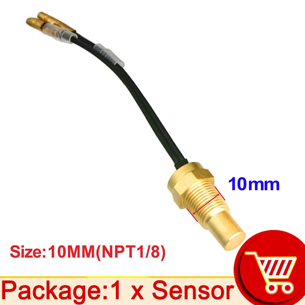 12V/24V Wassertemperatursensor Temperaturgeber 50K Kopfstecker 10MM 12MM 14MM 16MM Für Auto LKW Anzeige Elektrisches Messgerät NPT 3/8 1/8