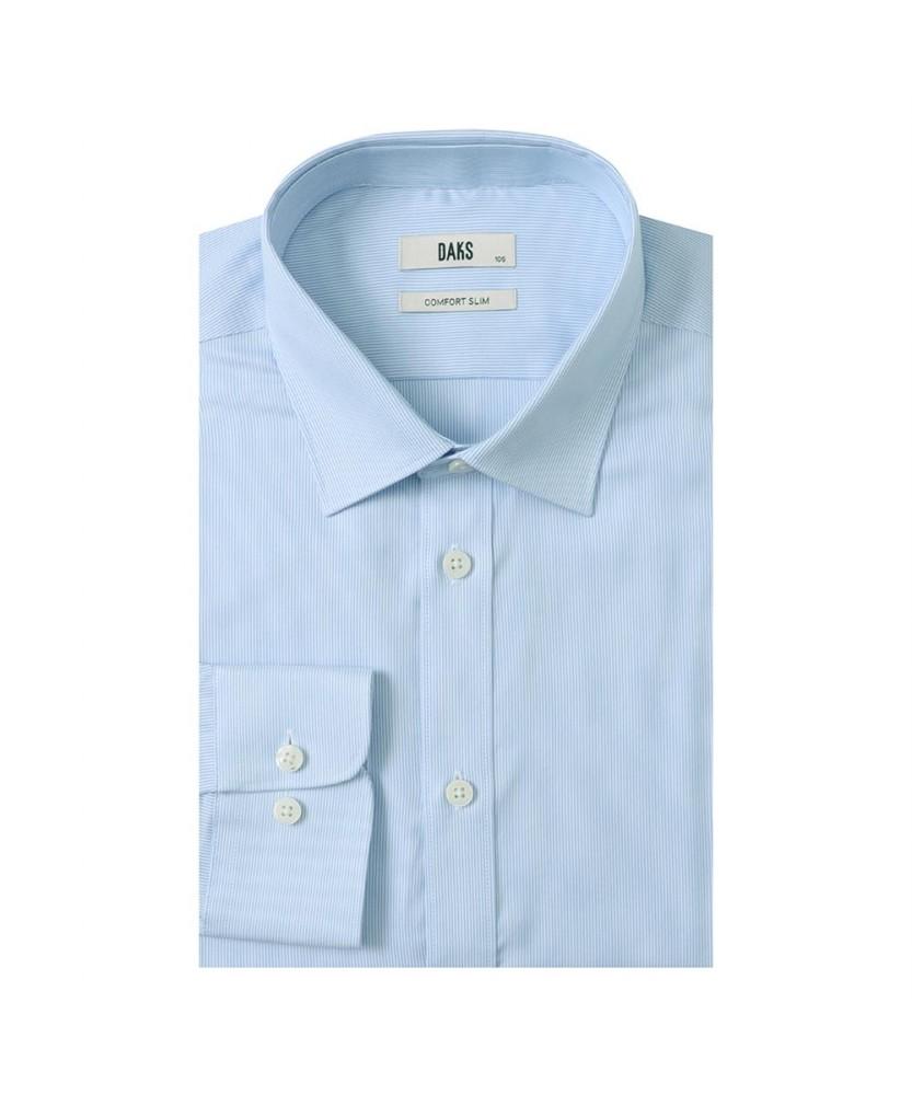 Dagseusyeocheu Cotton Blend Easy Care Striped Pattern Dress Shirt Comfort Slim Fit_Dla1Shdl223B1