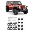 Hardtop Quick Removal Thumb Screw Fastener Kit Tie Down D Rings Anchors Fit for  Jeep Wrangler