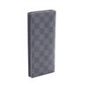 Used LOUIS VUITTON Portefeuille Brazza Damier Graphite Bifoldpurse N62665 Leather PVC Black Used Mens
