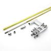 4mm Drive Shaft + 95mm Water Pickup Steering Rudder + 35mm propeller Kit for RC Boat MONO Speed O VEE Hydroplane DIY Parts