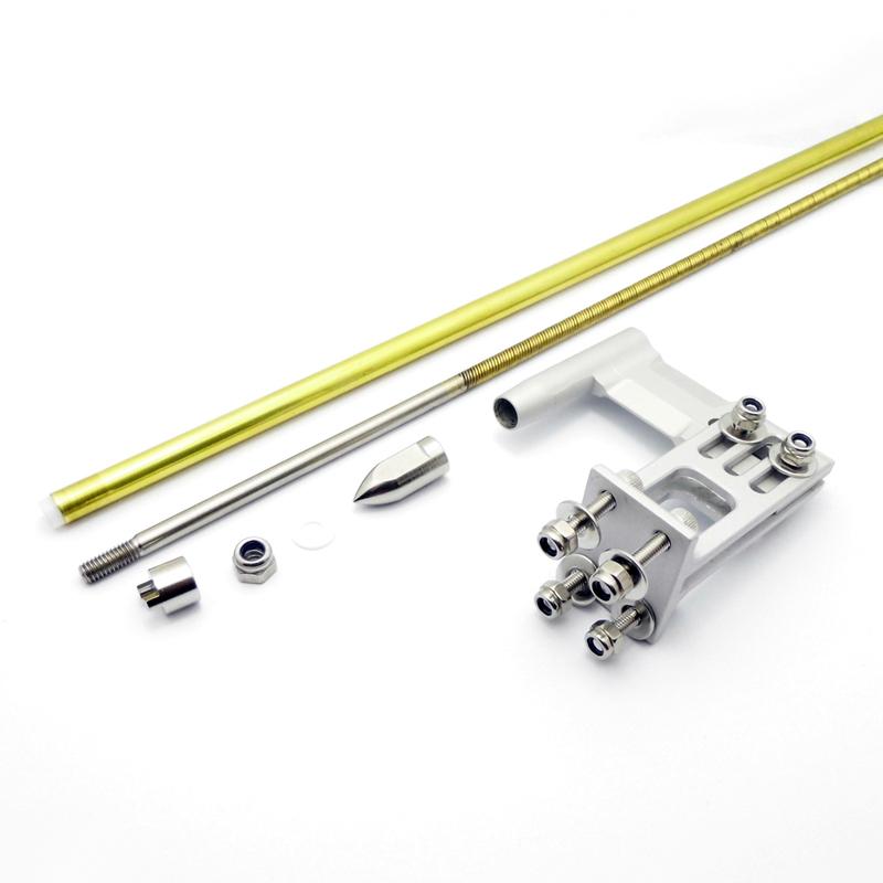 4mm Drive Shaft + 95mm Water Pickup Steering Rudder + 35mm propeller Kit for RC Boat MONO Speed O VEE Hydroplane DIY Parts