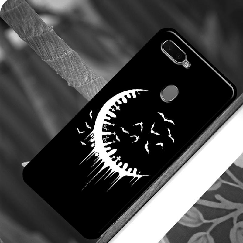 

Готический вампир летучая мышь готический для OPPO A5 A9 A31 A53 2020 чехол для OPPO A52 A72 A15 A1K A3S A5S A53S A54 A94 A74 OPPO Reno5 Lite