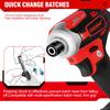 ONEVAN 588N.M Brushless Electric Drill Cordless Screwdriver With 3 LED Light 5 Speed Torque Lithium-Ion Battery For 21V 18V Tools
