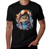 Ski Cat In Ski Googles Tshirt Work Wear Simple Tee Shirt