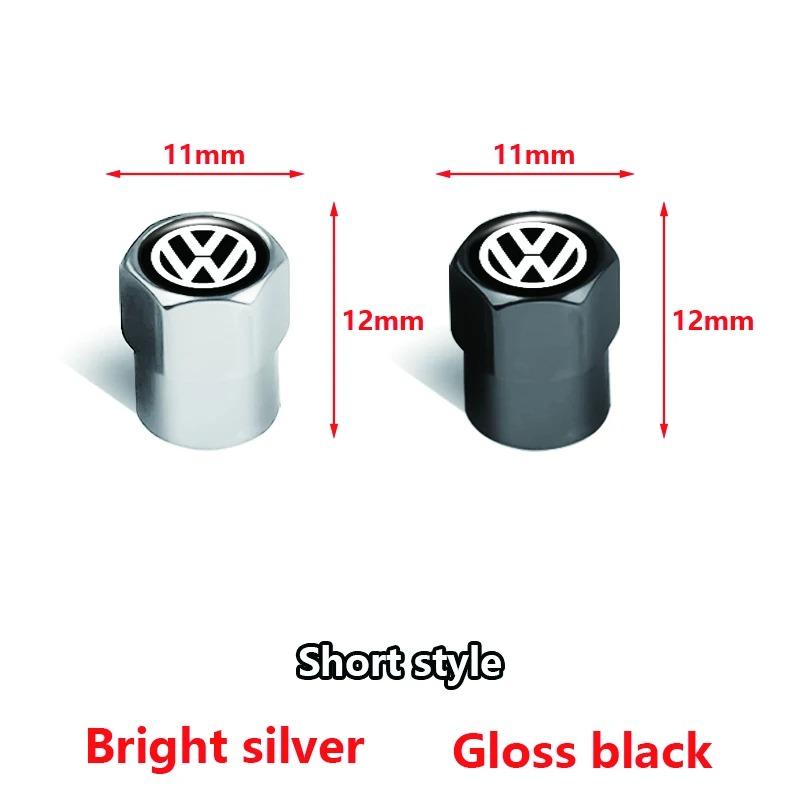 For Volkswagen b44Pcs Meta Alloy Car Tire Valve Stem Air Caps Cover For VW Volkswagen Golf Polo Passat Tiguan Touran Jetta GTI Car Accessories
