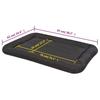 VidaXL Dog Mattress Size XXL Black Bed Basket Pets 170455