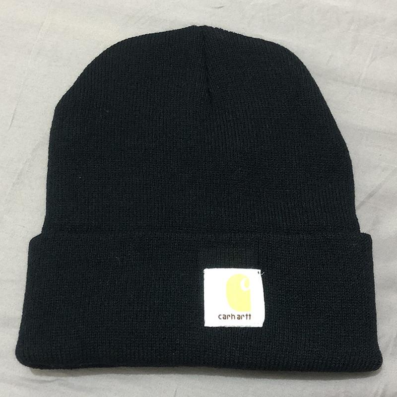 Couple Men Women Fashion Casual Simple Embroidery Solid Color Warm Knitted Hat