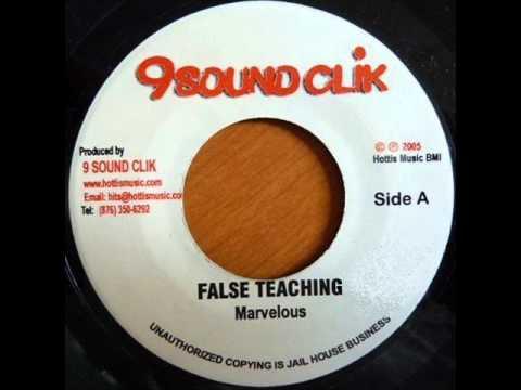 

7inch Record MARVELOUS False Teaching NONE 9 Sound Clik 2005 Jamaica Reggae Ska Dub Used