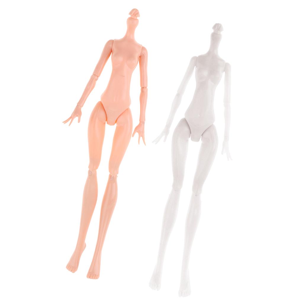 2 Pcs Monster Nude Doll Body Girl Model For High Dolls DIY Accessory