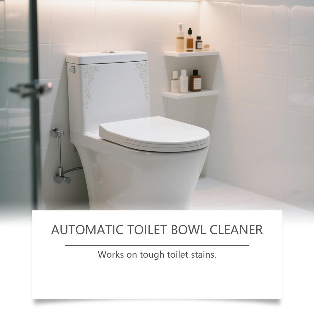 Household Toilet Cleaning Tablets Can Reduce Stubborn Stains By Flushing And Cleaning. They Are Daily Household Cleaning Products.