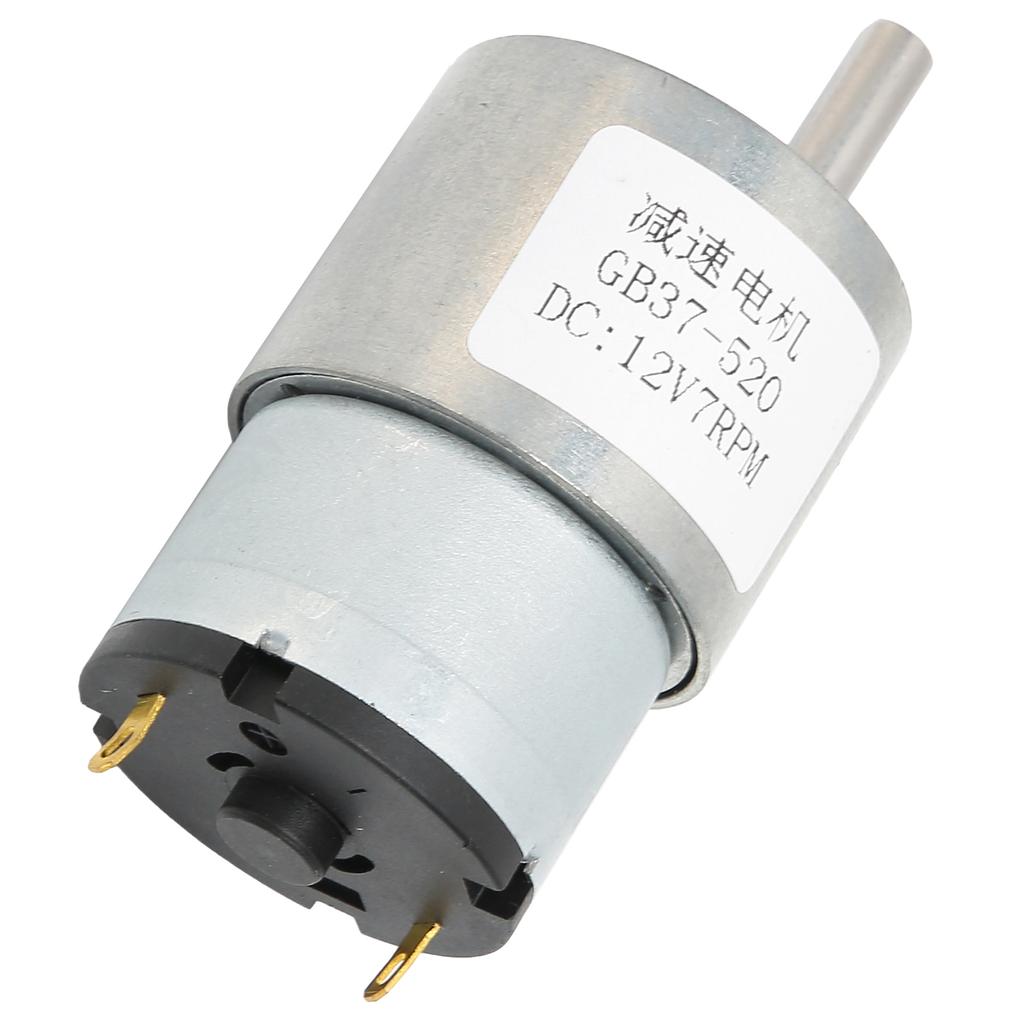 DC12V Gear Motor Micro Speed Reduction Transmission Machinery Accessories 7RPM GB37‑520