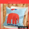 Luxurious Cartoon Animal Pillow Cases Lion Cat Deer Printed Square Cushion Covers For Home