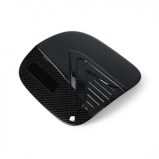 For Mitsubishi Eclipse Cross 2018-2022 Carbon Fiber Fuel Gas Tank Cap Cover Trim