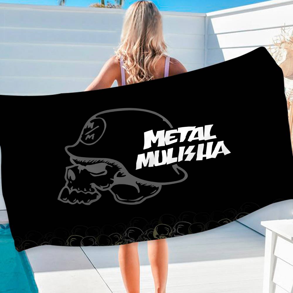 M-Metal M-Mulisha Microfiber Printed Beach Towel Mountain Climbing Yoga Beach Swimming Running Absorbent Soft Towel