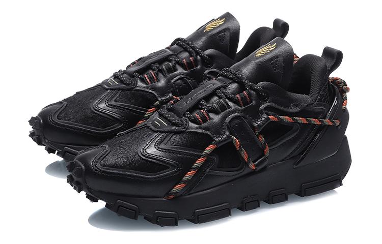 Li Ning CF Tracing Textile, Synthetic Leather Cushioning Slip Resistant Abrasion Resistant Low Top Casual Shoes Women's AGCQ622-5