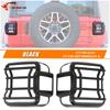 2Pcs Black Taillight Cover Rear Lamp Guard For Jeep Wrangler JL 2018+ LED Light