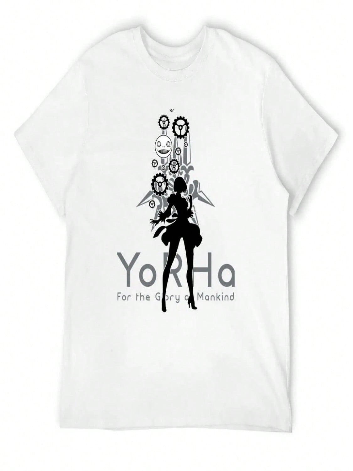 NieR Automata - 2B YoRHa T-Shirt Cheap Stuff Tops Custom Shirt Short Sleeve Tee unisex S разноцветный