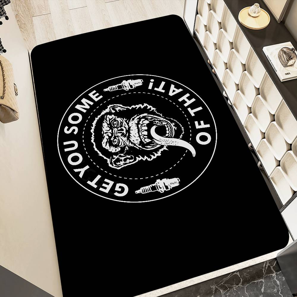 Gas Monkey Garage Logo Entrance Door Mat Washable Non-Slip Living Room Sofa Chairs Area Mat Kitchen Welcome Doormat